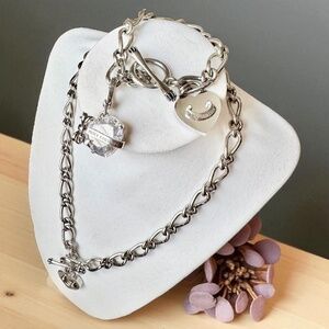 Juicy couture necklace and matching bracelet